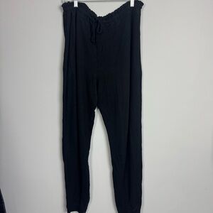 FREE PRESS | Black Drawstring Jogger Lounge Pants Women’s Size Large